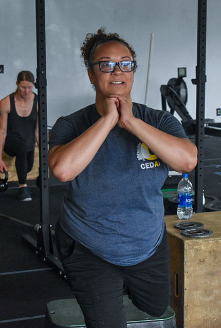 Members work out at CrossFit Alaska.